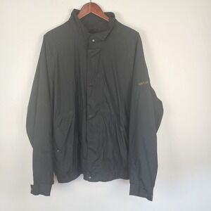 DryJoys by FootJoy Mens XXL Black Full Zip‎ Golf Windbreaker Rain Jacket